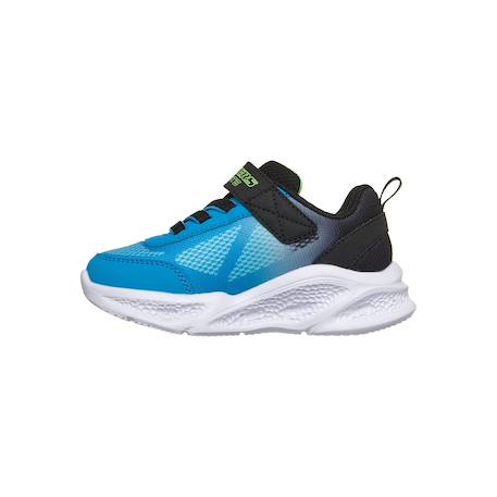 Chaussures à lacets extensibles meteor lights krendo – confort sportif enfant Bleu+Bleu lime+Noir   bleu 2 - vertbaudet enfant 