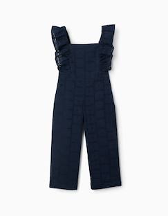 Combinaison en coton à broderie anglaise et volants  - vertbaudet enfant