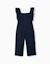 Combinaison en coton à broderie anglaise et volants Bleu foncé 1 - vertbaudet enfant 