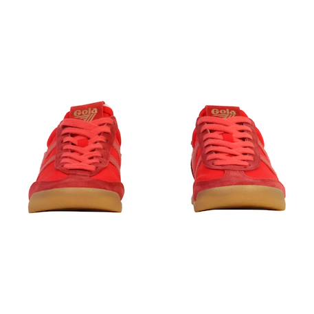 Baskets basses  à lacets Bubblegum cerise off white+Clementine moody orange off white+Emerald evergreen surf+Evergreen plume soleil+Green mist evergreen off white+Pale pink  clay off white+Rouge coral 41 - vertbaudet enfant 