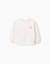 Sweat en coton à motif floral Beige clair 1 - vertbaudet enfant 