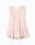 Robe en crêpe à volants et lurex Rose clair 1 - vertbaudet enfant 