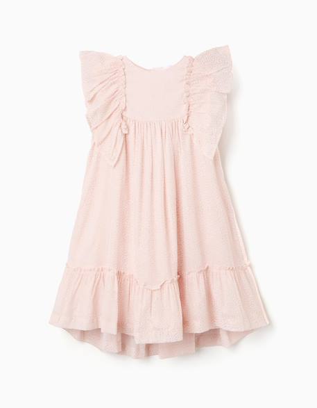 Fille-Robe-Robe en crêpe à volants et lurex