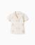 Chemise en coton avec palmiers brodés Blanc 1 - vertbaudet enfant 