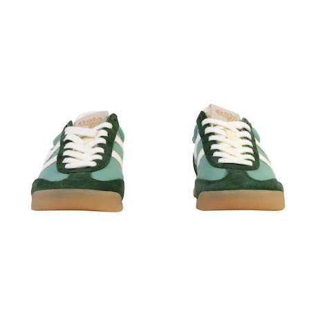 Baskets basses  à lacets Bubblegum cerise off white+Clementine moody orange off white+Emerald evergreen surf+Evergreen plume soleil+Green mist evergreen off white+Pale pink  clay off white+Rouge coral 29 - vertbaudet enfant 