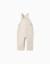 Salopette en sergé avec poche cargo Beige clair 1 - vertbaudet enfant 