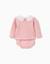 Ensemble pull et short en maille Rose clair 4 - vertbaudet enfant 