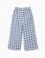 Pantalon large en coton à carreaux b&s Bleu foncé 2 - vertbaudet enfant 