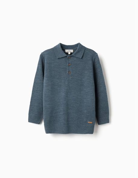 Garçon-Pull, gilet, sweat-Pull-Pull en maille à col polo