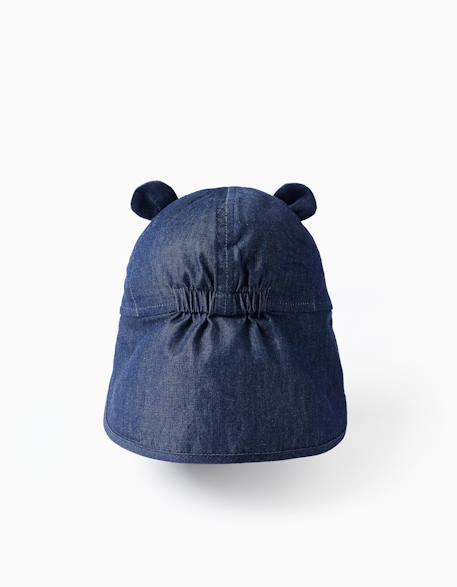 Casquette légionnaire en denim de coton avec oreilles 3d Multicolore 2 - vertbaudet enfant 