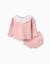 Ensemble pull et short en maille Rose clair 3 - vertbaudet enfant 