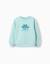 Sweat en coton avec imprimé always inspired Bleu clair+Jaune clair 1 - vertbaudet enfant 