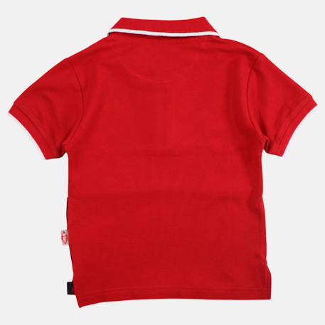 Polo manches courtes garçon imprimé Bleu+Marine+Noir+Rouge 24 - vertbaudet enfant 