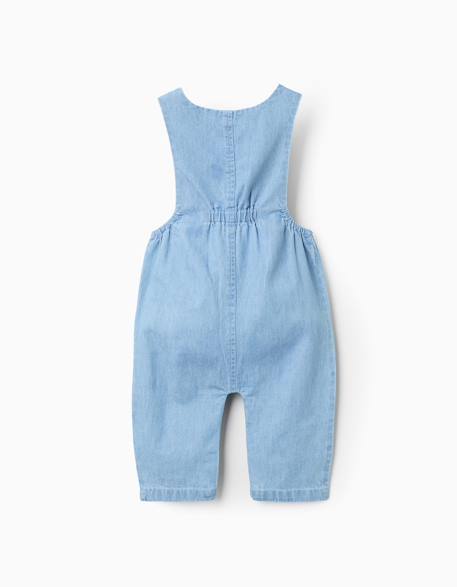 Combinaison en jean avec élastique Bleu 2 - vertbaudet enfant 