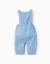 Combinaison en jean avec élastique Bleu 2 - vertbaudet enfant 