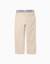 Pantalon chino slim en sergé avec bande rayée Beige clair+Bleu 2 - vertbaudet enfant 