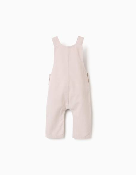 Salopette en velours côtelé Gris clair 2 - vertbaudet enfant 