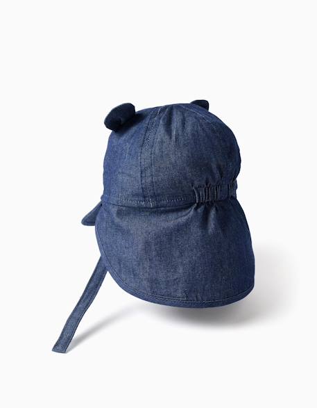 Casquette légionnaire en denim de coton avec oreilles 3d Multicolore 3 - vertbaudet enfant 