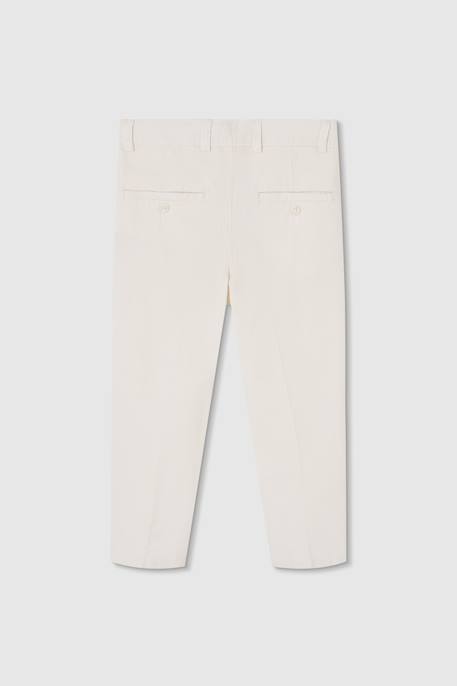 Pantalon enfant lin Blanc 2 - vertbaudet enfant 