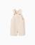 Salopette en coton dobby avec poches Blanc 1 - vertbaudet enfant 