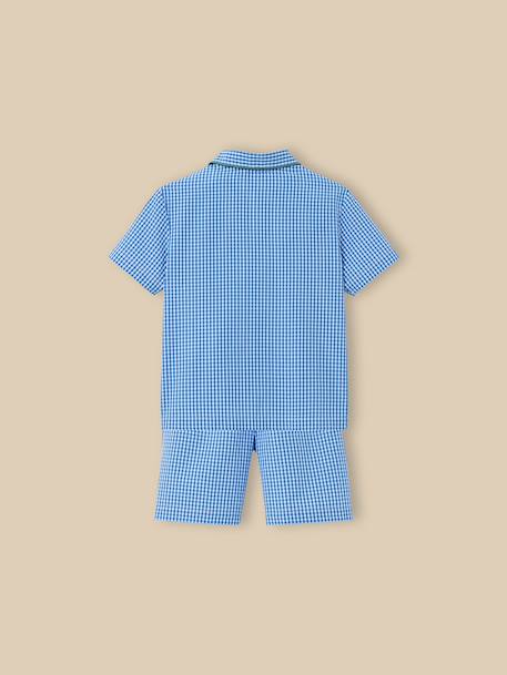 Pyja-short vichy garçon Vichy bleu 5 - vertbaudet enfant 