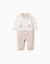 Combinaison matelassée en coton Gris clair 1 - vertbaudet enfant 