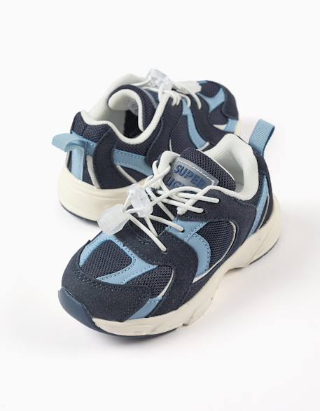 Baskets à lacets réglables superlight runner Bleu foncé 4 - vertbaudet enfant 