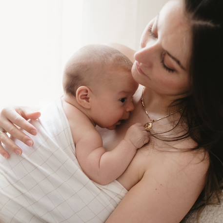 Bandeau de peau à peau tube grid (s/m) Ecru 4 - vertbaudet enfant 