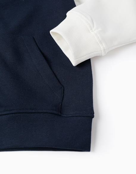 Blouson bomber avec imprimé sur la poitrine Bleu foncé 4 - vertbaudet enfant 