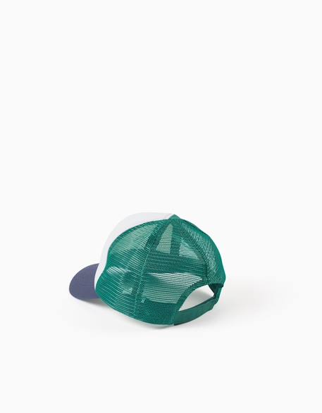 Casquette en coton avec imprimé creativity Bleu 3 - vertbaudet enfant 