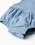 Combinaison en sergé de coton Bleu clair 4 - vertbaudet enfant 