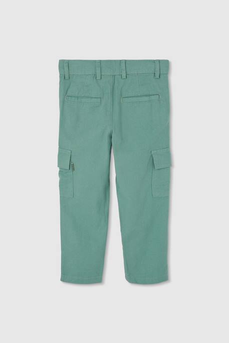 Pantalon enfant lin Vert 2 - vertbaudet enfant 
