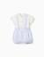 Ensemble body + short à rayures en coton Rouge foncé 1 - vertbaudet enfant 