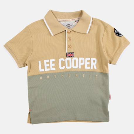 Polo manches courtes garçon imprimé Beige+Marine+Noir+Vert 3 - vertbaudet enfant 