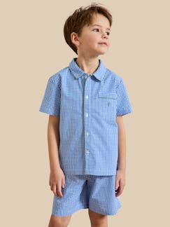 Pyja-short vichy garçon  - vertbaudet enfant