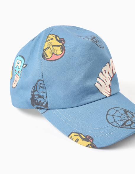 Casquette en coton sergé avec imprimés marvel Bleu 3 - vertbaudet enfant 