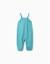 Combinaison en coton à motif floral Bleu 1 - vertbaudet enfant 