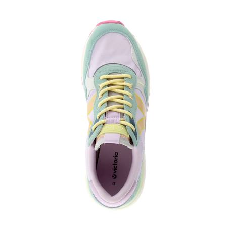 Baskets basses  à lacets Amarillo citron+Azul+Beige+Blanco+Lila+Multicolore+Noir+Rosa+Rose 25 - vertbaudet enfant 