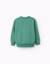 Sweat en coton avec imprimé unlock your creativity Vert 2 - vertbaudet enfant 