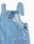 Salopette en jean à jambe large et poches Bleu clair 3 - vertbaudet enfant 