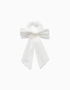 Chouchou avec nœud en broderie anglaise  - vertbaudet enfant