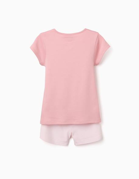 Pyjama en coton à manches courtes avec imprimé my melody Rose clair 2 - vertbaudet enfant 