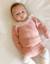 Ensemble pull et short en maille Rose clair 1 - vertbaudet enfant 