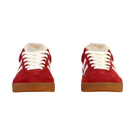 Baskets basses  à lacets Bone blanc cassé noir+Deep red off white candy gum 11 - vertbaudet enfant 