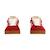 Baskets basses  à lacets Bone blanc cassé noir+Deep red off white candy gum 11 - vertbaudet enfant 