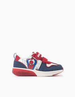 Chaussures-Baskets bi-matière lumineuses avec spider-man