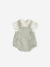 Ensemble 2 pièces barboteuse body bébé vert sauge 8 - vertbaudet enfant 