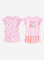 Lot 2 pyjashorts manches courtes fille rose 1 - vertbaudet enfant 