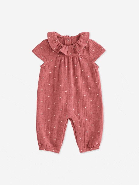 Combinaison bébé fille manches courtes blush 7 - vertbaudet enfant 