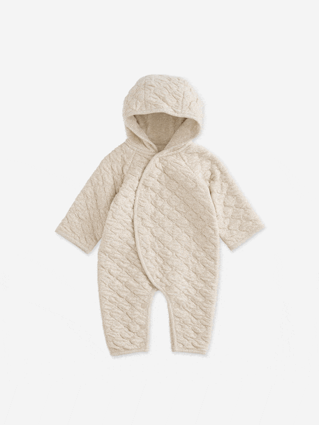 Combipilote bébé en jersey beige chiné 8 - vertbaudet enfant 